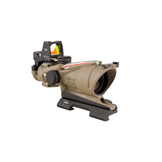 TRIJICON ACOG 4X32/RMR T2 PKG RED 556 DUAL FDE - Optics